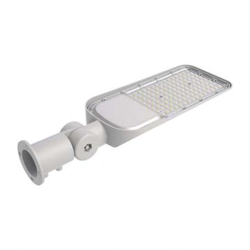 V-TAC PRO VT-139ST Led street lamp 100W 110lm/w samsung chip cold white 6500K gray body slim IP65 - sku 20427