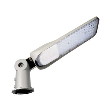 V-TAC PRO Armature led street lamp 100W 110lm/w samsung chip auto on/off light sensor 4000k slim gray body IP65 - sku 20434