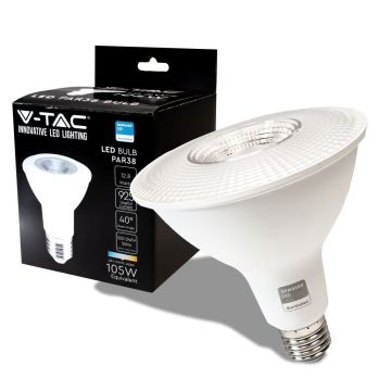 V-TAC PRO VT-238 Lampadina LED Chip Samsung SMD 12.8W E27 PAR38 bianco naturale 4000K - SKU 21151