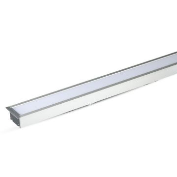 V-TAC PRO VT-7-41 40W led linear recessed light samsung chip smd 3620LM day white 4000K white aluminum linkable body IP20 - sku 21381