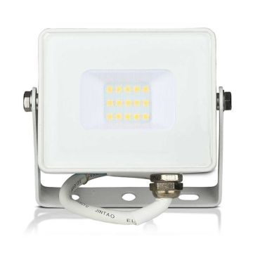 V-TAC PRO VT-10 10W LED spotlight slim white aluminum chip Samsung SMD warm white 3000K - SKU 21427