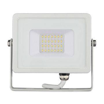 V-TAC PRO VT-20 20W LED Strahler Slim White Alu Chip Samsung SMD Warmweiß 3000K IP65 - SKU 21442