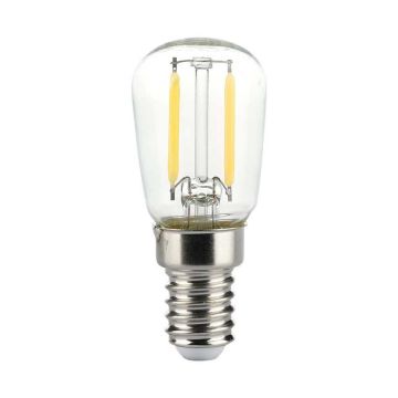 V-TAC VT-1952 Ampoule LED E14 ST26 Verre à filament transparent 2W lumière blanc chaud 3000K - 214444