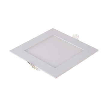 V-TAC VT-1207 mini panneau LED encastrable carré 12W avec alimentation blanc froid 6400k sku 214868