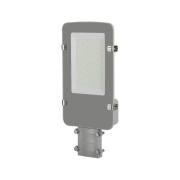 V-TAC PRO VT-30ST Armatura stradale lampada led 30W colore grigio chip samsung bianco naturale 4000K slim IP65 - sku 215251