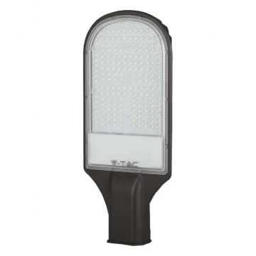 V-TAC PRO VT-101ST 100W 84LM/W LED Chip Samsung SMD Straßenleuchte Kaltweiß 6400K Slim Aluminium Dunkelgrau IP65 - sku 21536