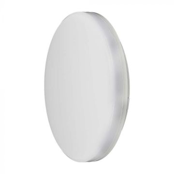 V-TAC PRO VT-8033 Plafoniera LED rotonda 15W chip samsung 125lm/w da soffitto bianco naturale 4000K IP44 IK08 - sku 2155669