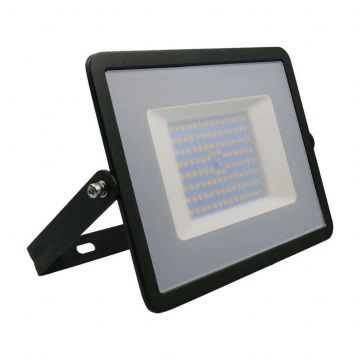 V-TAC VT-40101 Faro led smd 100W proiettore corpo nero - luce bianco caldo 3000K E-Series ultra slim IP65 - sku 215964