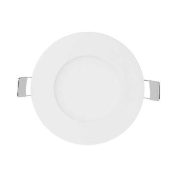 V-TAC VT-307RD 3W Mini Round LED Recessed Panel 130LM 120° with power supply warm white 3000k - sku 216292