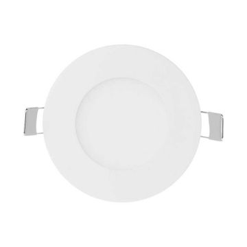 V-TAC VT-307RD Mini Round LED Panel 3W Recessed White Color 130lm 120° Natural White Light 4000K sku 216293