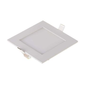 V-TAC VT-307SQ 3W Recessed Mini Square LED Panel White Color 130lm 120° Natural White Light 4000K sku 216296