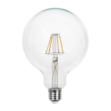 V-TAC VT-2143 Ampoule à filament globe led 120lm/w lampe 12.5W E27 G125 blanc chaud 2700K - SKU 217453