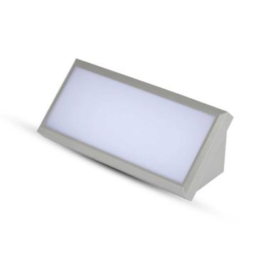 V-TAC VT-8054 Lampada LED da parete 12W applique da muro luce soffusa rettangolare da esterno IP65 luce Bianco caldo 3000K 218233