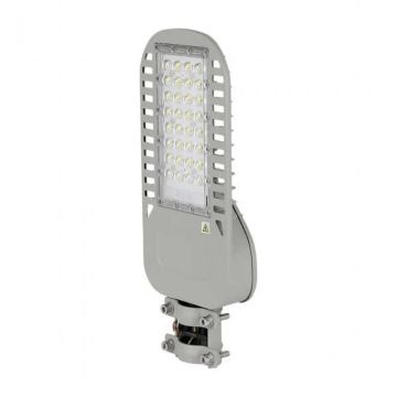 V-TAC PRO VT-54ST 50W led street lamp armature chip samsung gray color 135lm/w cold white 6500K slim IP65 - sku 21959