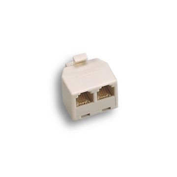 Modularer Telefonkonverter von 1 Stecker 6/4c auf 2 Buchsen 6/4c Fanton 22350