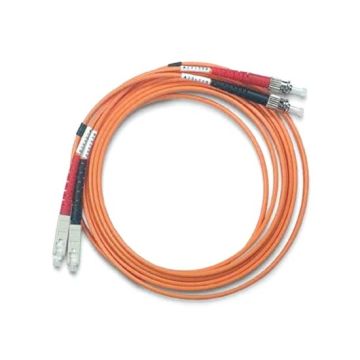 2-fibers multi-mode optical patch cord OM2 LSZH LC-SC length 1 meter orange colour - Fanton 24279