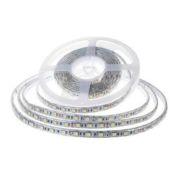 V-TAC VT-2835 bande strip led SMD2835 24V 10M 120LEDs/m 7.5W/M blanc chaud 3000K étanche IP65 - SKU 212625