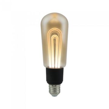 V-Tac VT-2245 5W LED Tubular Vintage T60 linear Filament Amber Glass E27 2200K – SKU 2749