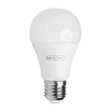 V-TAC Smart light VT-5113 bulb E27 WiFi 11W A60 dimmable RGB+3IN1 google home and amazon alexa app smartphone - sku 212752