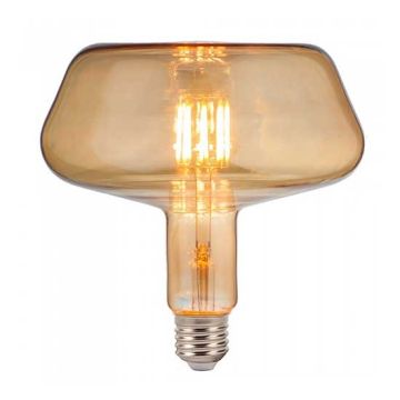 V-TAC VT-2153 Lampe led géante 8W filament E27 xl T180 verre ambré blanc chaud 1800K - SKU 212790