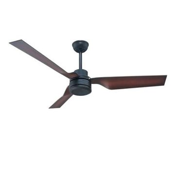 V-TAC VT-6552-3 Reversible ceiling fan 65W AC-Motor 3 ABS Blades with RF remote control brown / bronze color - sku 2867