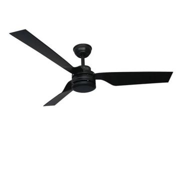 V-TAC VT-6552-3 Reversible ceiling fan 65W AC-Motor 3 ABS Blades with RF remote control black color - sku 2868