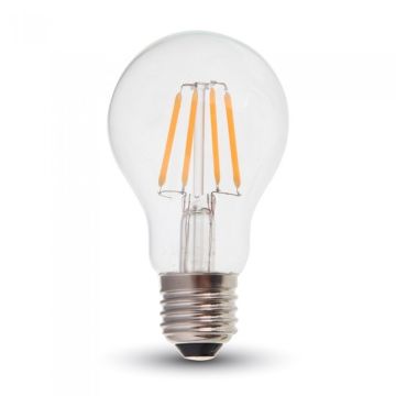V-TAC PRO VT-256 6W LED bulb chip samsung filament E27 A60 warm white 2.700K - SKU 287