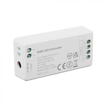 V-TAC VT-2432 contrôleur pour strip LED RGB wi-fi 12V ou 24V A 4 PIN - sku 2912