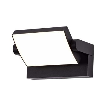 V-TAC VT-11020 adjustable rectangular led wall lamp spotlight 17W 120lm/w black color 3000k modern design IP65 sku 2936