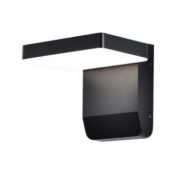 V-TAC VT-11020 applique murale led carrée 17W 150lm/w éclairage de façade couleur noire 3000k design moderne IP65 sku 2944