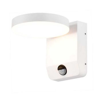 V-TAC VT-11020 led wall lamp with PIR sensor spotlight 17W 150lm/w facade lighting white color 4000k modern design IP65 sku 2955