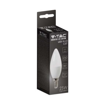 V-TAC VT-2323 LED candle light bulb SMD 2.9W E14 cold white 6500K sku 2986