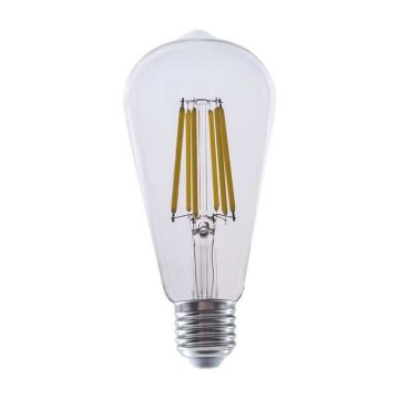 V-TAC VT-2364 Ampoule Led 4W E27 4000k vintage ST64 forme lampe à incandescence verre clair sku 2997