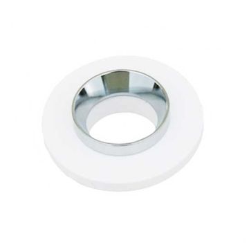 V-TAC VT-862-CRD GU10-GU5.3 housing round gypsum with ring chrome for Spotlights - sku 3127