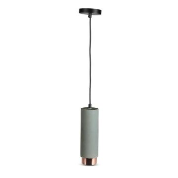 V-TAC VT-864 Lumière pendant suspendue 1MT gypse gris avec finition en métal or rose pour 1xGU10-GU5.3 - sku 3130