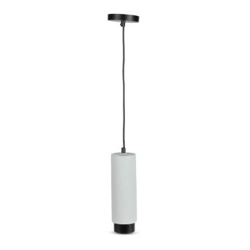 V-TAC VT-864 1mt GU10 led pendant light fixture with black metal edge hanging - sku 3134
