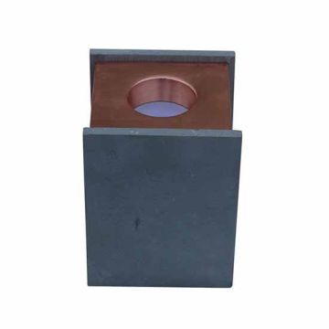 V-TAC VT-860 1xGU10-GU5.3 Concrete square grey surface mounting gypsum with metal matt rose gold for Spotlights - sku 3141