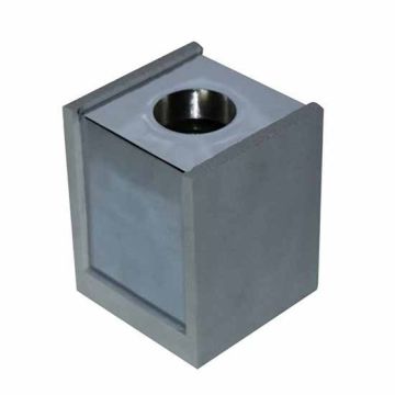 V-TAC VT-860 1xGU10-GU5.3 Concrete square grey surface mounting gypsum with metal chrome for Spotlights - sku 3142