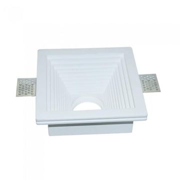 V-TAC VT-867SQ GU10-GU5.3 Housing square GYPSUM for Spotlights - SKU 3151