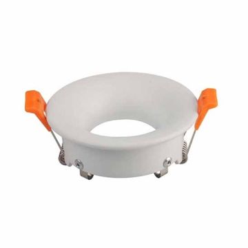 V-TAC VT-876 Portafaretto led da incasso rotondo bianco alluminio per lampade GU10-GU5.3 - SKU 3169