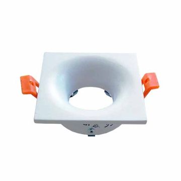 V-TAC VT-876 Plafond carré blanc pour Spotlights LED GU10-GU5.3 - SKU 3170