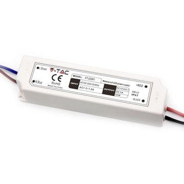 V-TAC VT-22061 60W led slim Netzteil 12V 5A wasserdicht IP67 kunststoff  - SKU 3234