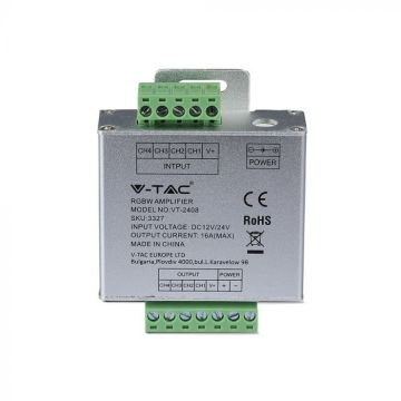 V-TAC VT-2408 RGB+W Amplifier signal for LED Strip 12/24V - sku 3327