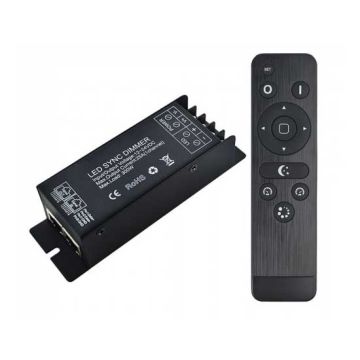 V-TAC VT-2414 Controller dimmer sync connessione RJ45 per strip LED monocolore con telecomando - SKU 3337