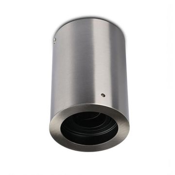 V-TAC VT-796 GU10-GU5.3 Gehäuse Rundbeschlag Oberflächenmontage nickel satiniert metall für Lampen led IP20 VT-796 - SKU 3629