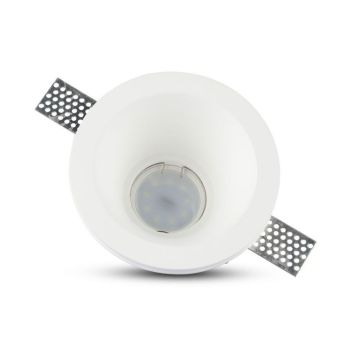 V-TAC VT-773 LED ronde GU10 et GU5.3 Φ132mm support de spot encastré SKU 3654 plâtre