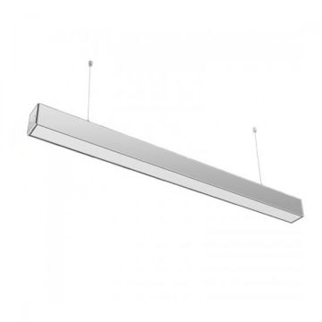 V-TAC PRO VT-7-40 Plafoniera led linear light a sospensione samsung chip smd 40W 4000K alluminio silver raccordabile - sku 375