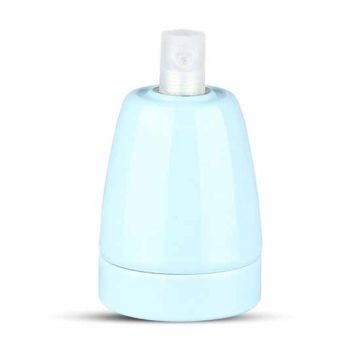 V-TAC VT-799 E27 lamp holder blue porcelain IP20 - SKU 3798