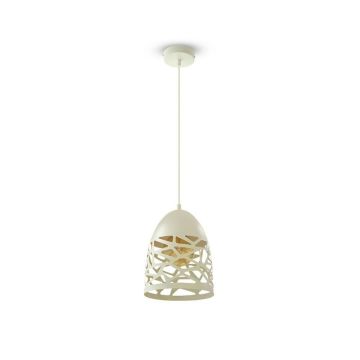 V-TAC VT-7200 Pendant Light 1MT E27 Elegant Stylish Métal blanc Matt  Ф200mm IP20 - SKU 3823