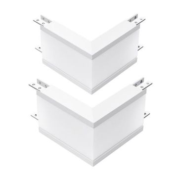 V-TAC PRO VT-7-41-LW 10W L forme 2pcs connecteur encastré linéaire blanc neutre 4000K aluminium blanc - sku 389